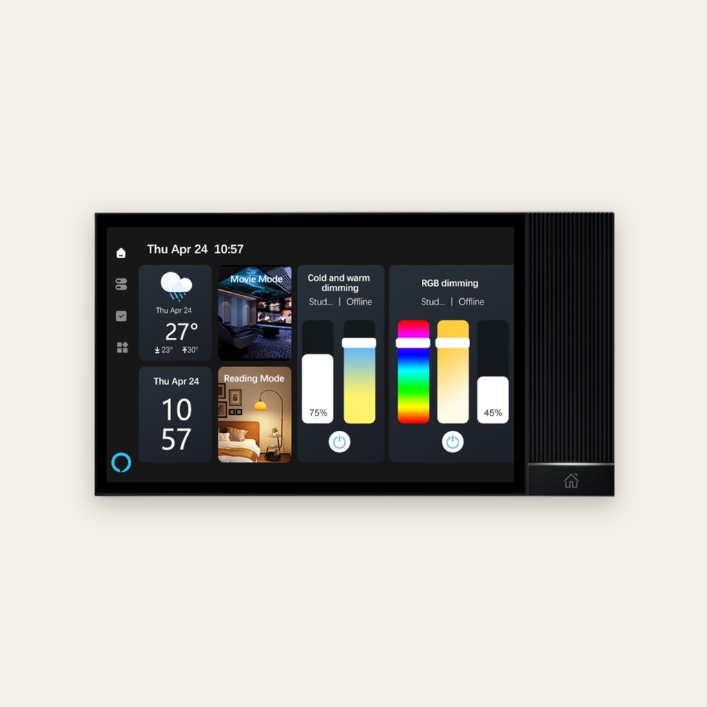 [NEXSC-B-8] شاشة تحكم لمس 8  بوصة – بوابة Zigbee/BLE مع موسيقى خلفية وAlexa