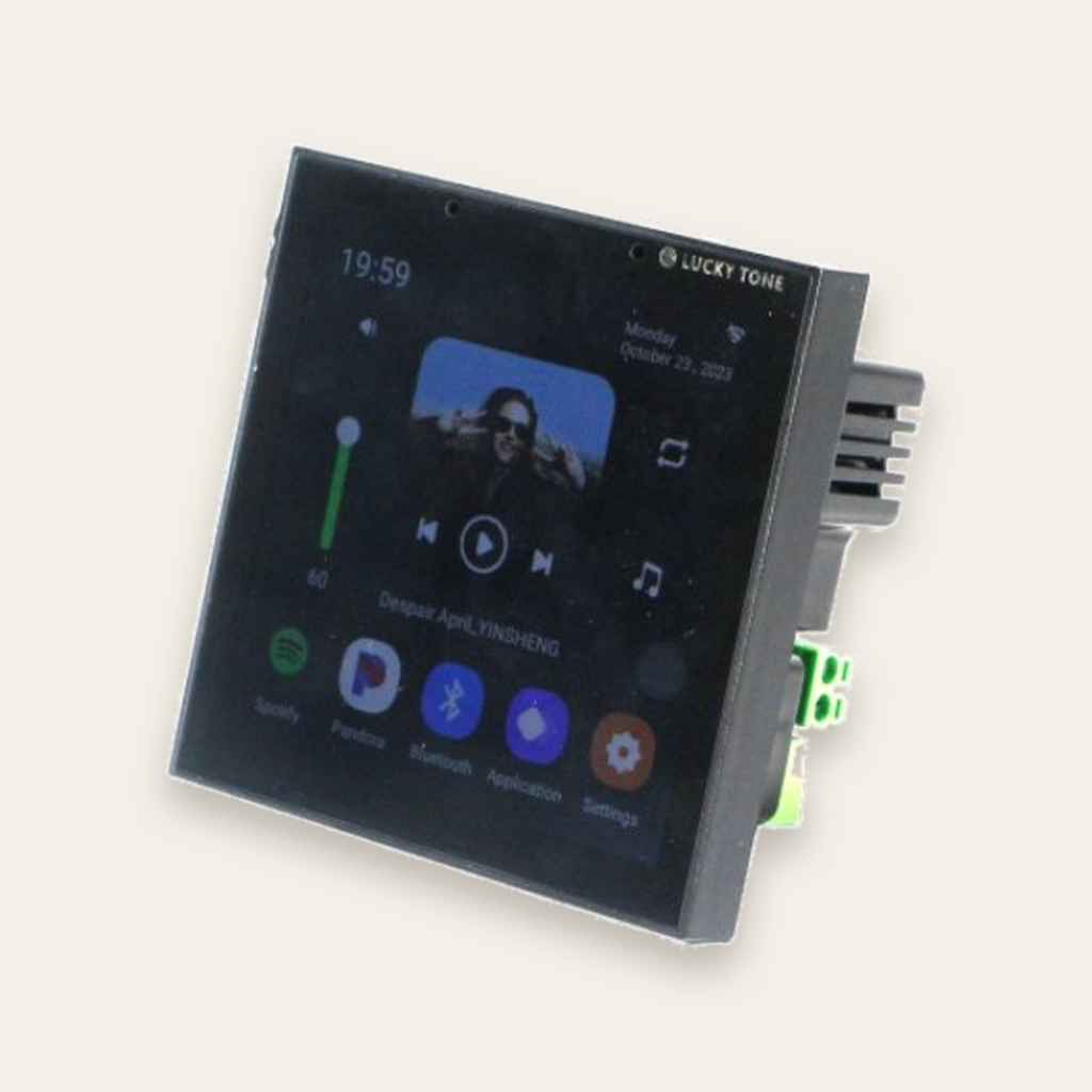 [NEXSC-BA-4-Z] شاشة تحكم لمس 4  بوصة – بوابة Zigbee ومضخم صوت 4×25  واط