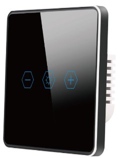 [NEXSW-TB-D-Z] Zigbee Dimming Smart Wall Switch – Black Glass