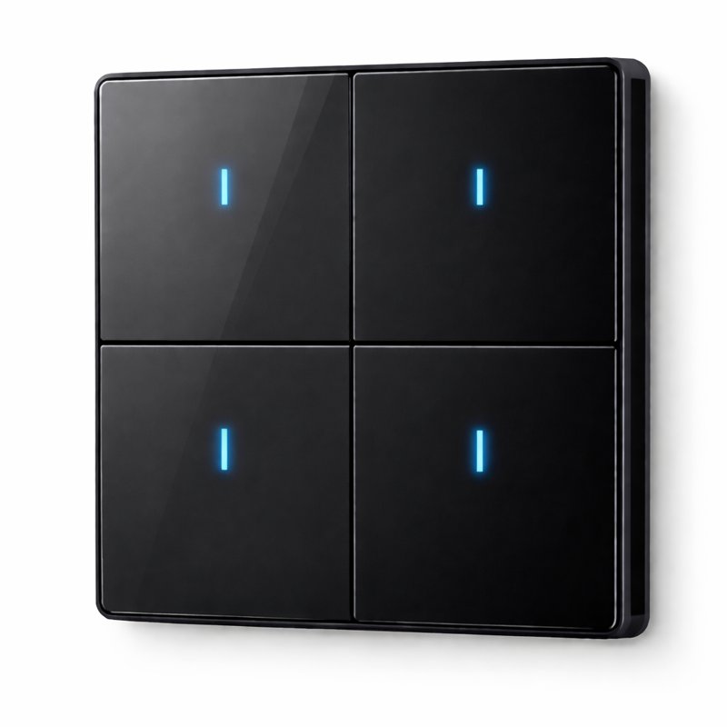 [NEXSW-TB-4SC-Z] مفتاح مشاهد ذكي Zigbee رباعي – 12  مشهد بالبطارية
