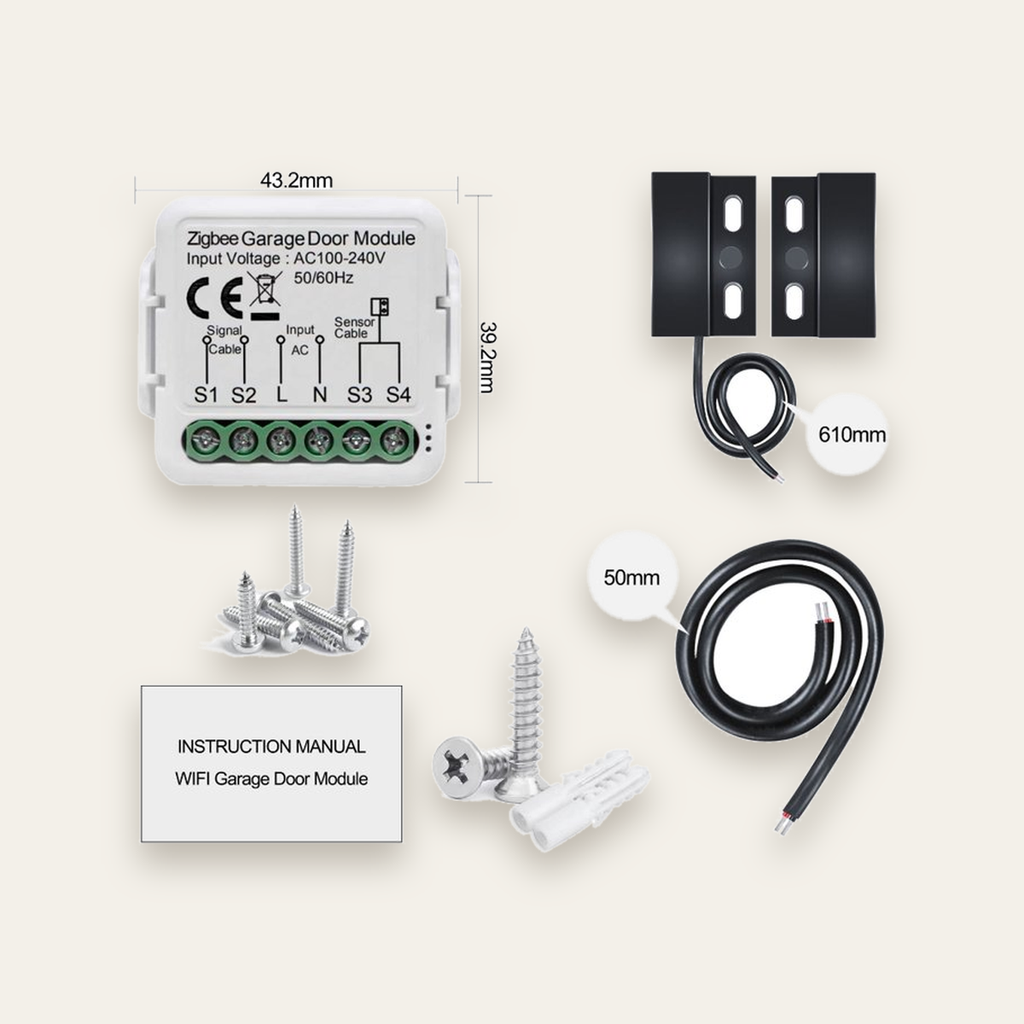 [NEXRE-GC-Z] Zigbee Mini Garage Door Controller