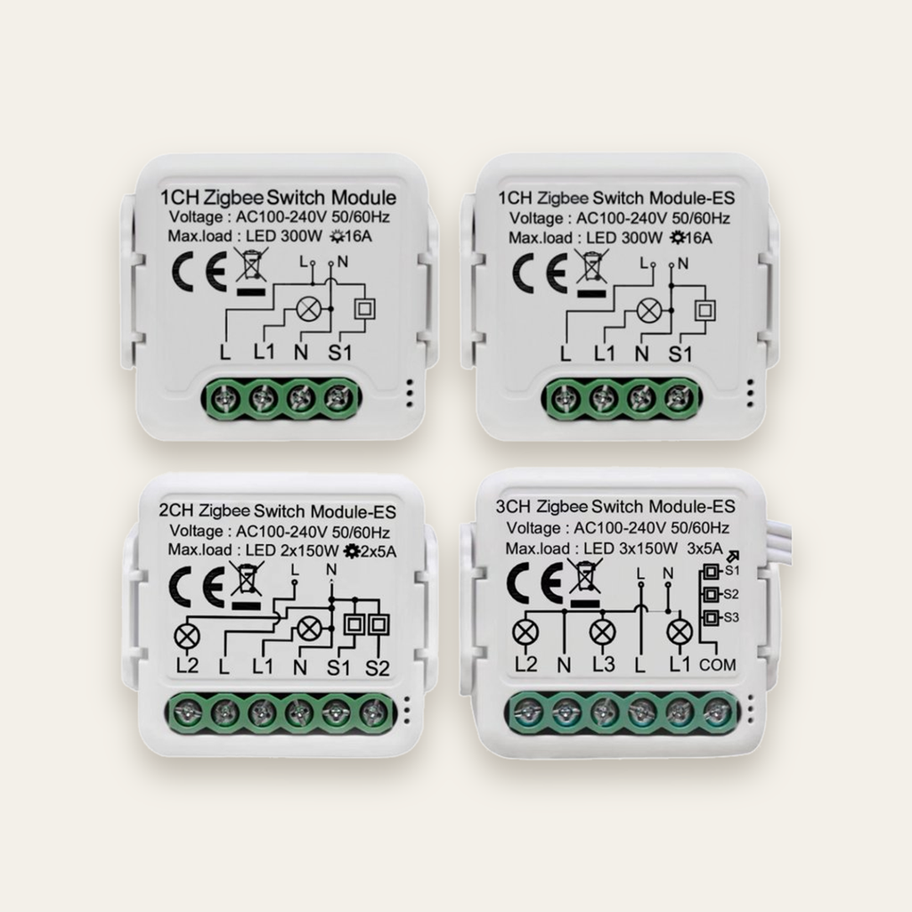 [NEXRE-3G-Z] وحدة مفتاح ذكي Zigbee ثلاثية 10  أمبير – لتحويل المفاتيح التقليدية