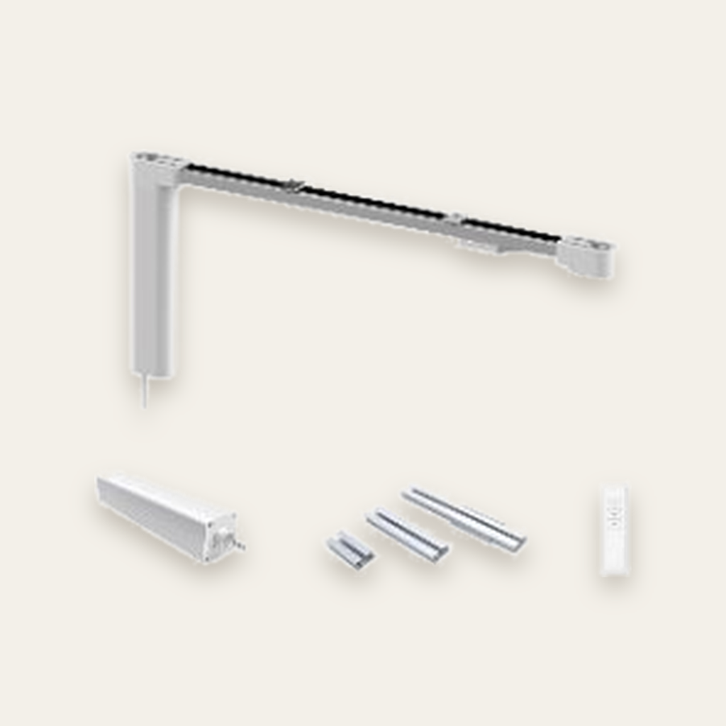 [NEXCURT-KIT-3M-Z-C] Smart Curtain Kit Zigbee – 3m Track with Motor & Remote