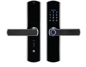 [NEXLK-B-W] Smart Door Lock – Fingerprint, Card, Password, Key & App