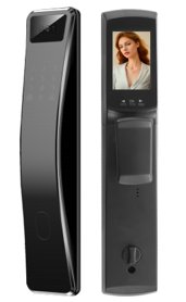 [NEXLK-F1-W] Smart Door Lock with Face ID – Fingerprint, Card, Password, Key & App