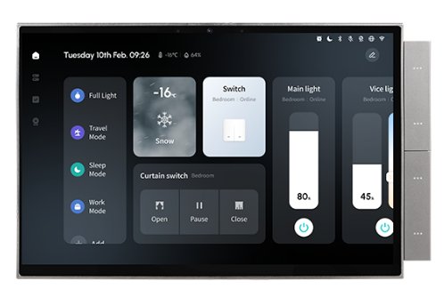 [NEXSC-B-10] شاشة تحكم لمس 10.1  بوصة – بوابة Zigbee ومركز موسيقى وإنتركم
